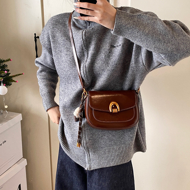 Retro Niche Minimalist Versatile Shoulder Crossbody Bag